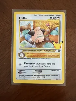 Cleffa Holo Pokemon Celebrations Classic Collection TCG Card 20/111 NM - Image 1