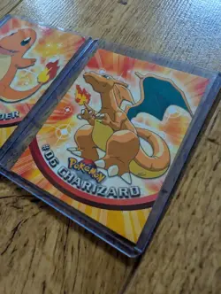 Pokemon Topps Charizard Charmander Rare Cards 1998 - Image 4