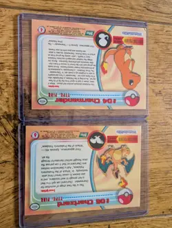Pokemon Topps Charizard Charmander Rare Cards 1998 - Image 5