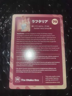 Otaku Box Limited Edition Club Collectible Card 70 Raphtalia - Image 2