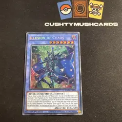 YUGIOH ILLUSION OF CHAOS SECRET RARE BACH-EN034 1ST EDITION - Image 1
