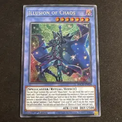 YUGIOH ILLUSION OF CHAOS SECRET RARE BACH-EN034 1ST EDITION - Image 2