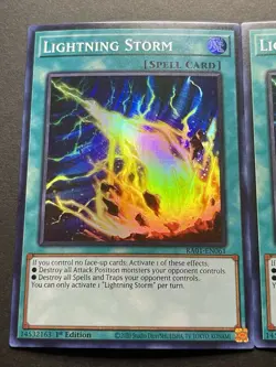 3x Lightning Storm | RA01-EN061 | Super Rares | NM | 1st Edition | YuGiOh! - Image 3