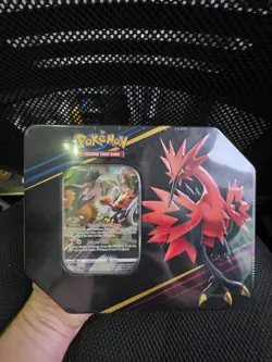 Pokemon TCG: Crown Zenith Galarian Zapdos Tin (Large) - New & Sealed - Image 1