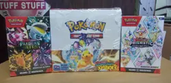POKEMON PRISMATIC + PALDEAN FATES BUNDLE + SURGING SPARKS BOOSTER BOX LOT - Image 1