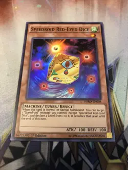 Speedroid Red-Eyed Dice HSRD-EN008 1st Edition Super Rare Yugioh! - Image 1