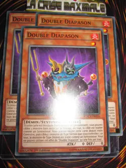 YU-GI-OH! COM DOUBLE DIAPASON MACR-FR016 PLAYSET (LOT DE 3 CARTES) NEUF MINT ED1 - Image 1