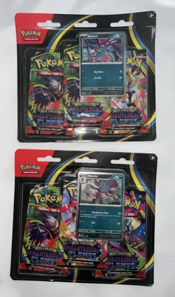 X8 Pokemon Phantasmal Flames 3 Pack Blister LOT OF 8 NEW SEALED ON HAND - Image 2