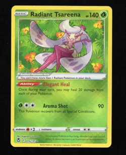 Radiant Tsareena 016/195 Silver Tempest Holo Radiant Rare Pokemon TCG - Image 1