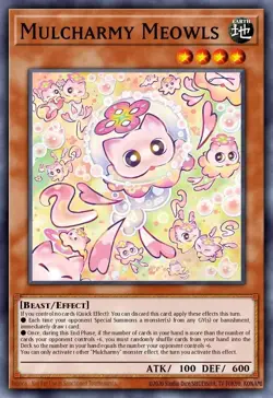 Mulcharmy Meowls L5DD-ENA14 Common 1st Edition YuGiOh - Image 1