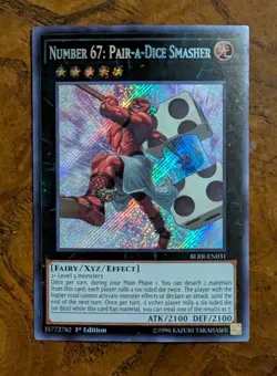 Number 67: Pair-a-Dice Smasher BLRR-EN031 1st Edition Near Mint Yu-Gi-Oh! - Image 1