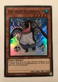 Der Grosse Kaiserpinguin OP17-DE005 Super Rare near mint Yu-Gi-Oh! Karte Deutsch - Image 1