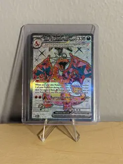 Charizard EX 215/197SV03: Obsidian Flames Holo Card Fresh NM Condition - Image 1