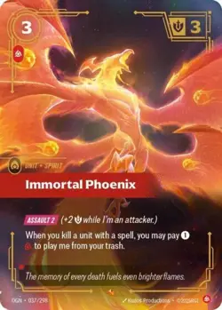 ~ Immortal Phoenix ~ Foil ~ Riftbound: Origins - Image 1
