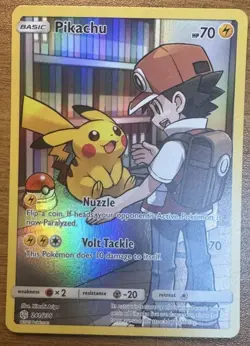 Pikachu 241/236 Cosmic Eclipse Character Secret Rare Holo Pokemon Card * New * - Image 1