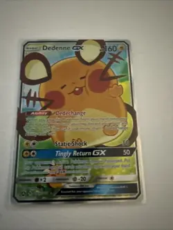 Pokemon TCG Dedenne GX 195a/214 Alternate Art Promos Holo Collectible Card - Image 1