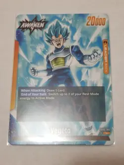 Dragon Ball Super Card Game Fusion World Blazing Aura Vegeta FB02-105 Reg Leader - Image 1