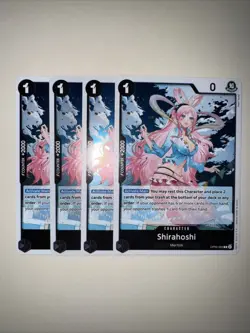 OP05-082 Shirahoshi Rare English One Piece TCG Card x4 Playset - Image 1