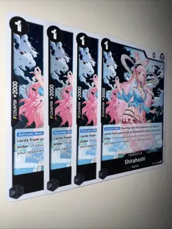 OP05-082 Shirahoshi Rare English One Piece TCG Card x4 Playset - Image 2