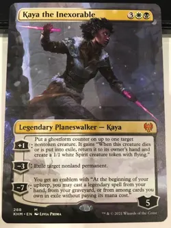 Kaya the Inexorable (Borderless) MTG: Near Mint, English - Image 1