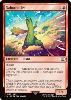 Sabotender 0153 Common NM MTG Final Fantasy - Image 1