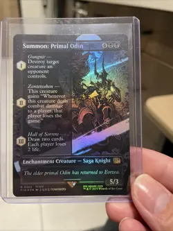 Summon: Primal Odin (Borderless) Final Fantasy Foil - Image 1