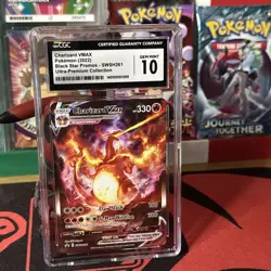 Pokemon TCG Charizard VMAX SWSH261 Sword & Shield Black Star Promo GEM MT CGC 10 - Image 1