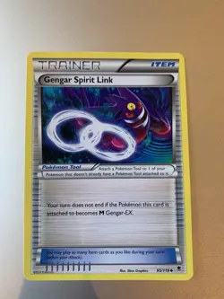 Pokemon TCG Gengar Spirit Link XY Phantom Forces 95/119 Regular Uncommon - Image 1