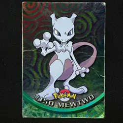 ITA Rainbow Damaged topps Pokemon TV Animation Holo Foil #150 Mewtwo - Image 1