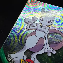 ITA Rainbow Damaged topps Pokemon TV Animation Holo Foil #150 Mewtwo - Image 2