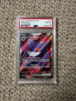 2024 Pokemon Gengar ex #193 Temporal Forces Ultra Rare PSA 10 GEM MINT 129466418 - Image 1
