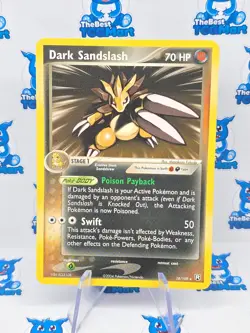 Pokemon Dark Sandslash EX Team Rocket Returns 18/109 NM - Image 1