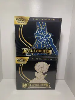 Pokemon TCG: Mega Evolution Lucario & Gardevoir ETBs Elite Trainer Box SET OF 2 - Image 1