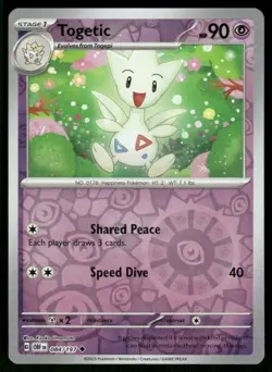 2023 Scarlet & Violet Series - Obsidian Flames Togetic Uncommon #84 - Image 1