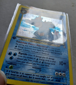 Feraligatr 1st Edition ENG "Double Swirl" Neo Genesis 5/111 Rara Holo Pokemon - Image 4