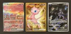 Pokemon TCG 151 UPC Promo Set Mew SVP053 Metal Mew ex 205/165 Mewtwo SVP052 - Image 1