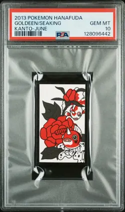 2013 POKEMON HANAFUDA KANTO JUNE GOLDEEN/SEAKING PSA 10 - Image 1