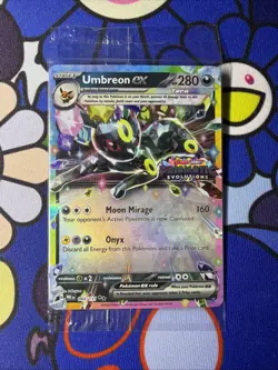 Pokemon TCG Prismatic Evolutions Umbreon EX Card 060/131 Stamped Promo, Sealed - Image 1