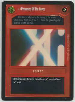 Star Wars Reflections CCG - "Presence Of The Force" Foil Card - Image 1