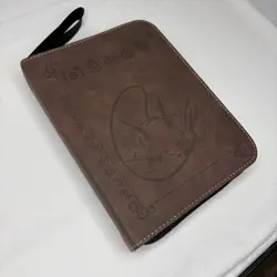 Pokemon Card Binder 4 Pocket 50 Pages Raichu PU Leather Brown - Image 3