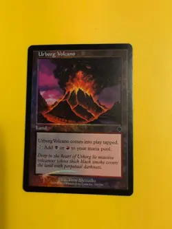 Urborg Volcano. Land INVASION. FOIL MTG Card. Shooting star - Image 1