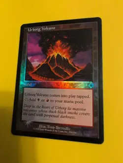 Urborg Volcano. Land INVASION. FOIL MTG Card. Shooting star - Image 2