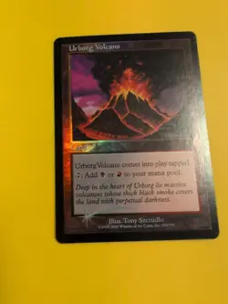 Urborg Volcano. Land INVASION. FOIL MTG Card. Shooting star - Image 3