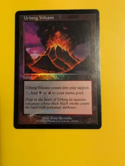 Urborg Volcano. Land INVASION. FOIL MTG Card. Shooting star - Image 4