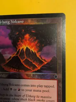 Urborg Volcano. Land INVASION. FOIL MTG Card. Shooting star - Image 5