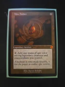 x1x Mox Amber MTG The Brothers' War: Retro Frame Artifacts - Image 1
