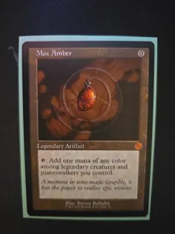 x1x Mox Amber MTG The Brothers' War: Retro Frame Artifacts - Image 2
