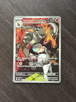 Pokemon TCG Team Rockets Houndoom Full Art Rare Card Destined Rivals 191/182 - Image 1