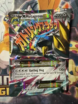 Pokemon Mega Metagross EX XY35 Jumbo XY Promo Card Oversized Ultra Rare LP - Image 1