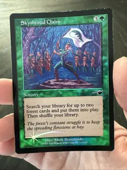 MTG Magic The Gathering Card Skyshroud Claim 117/143 Foil - Image 3